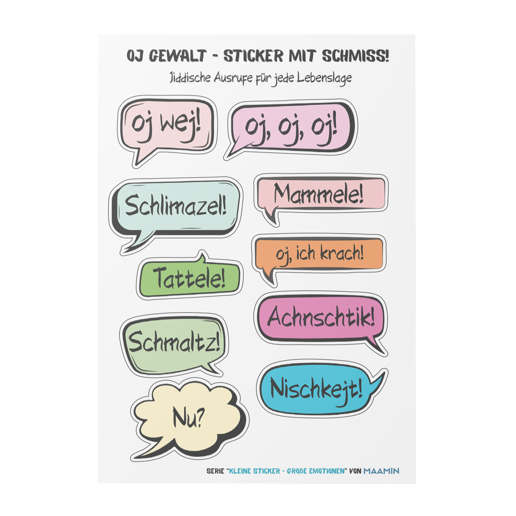 Jiddische Sticker | Oj Gewalt! 