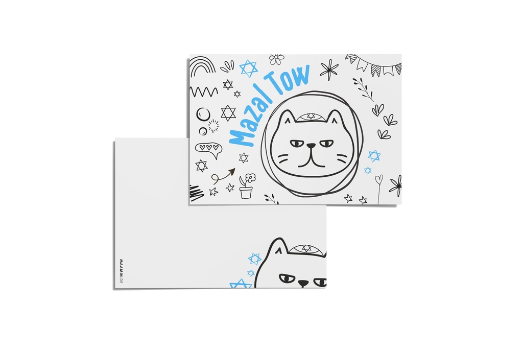 Postkarte | Mazal Tow | Grumpy Cat 