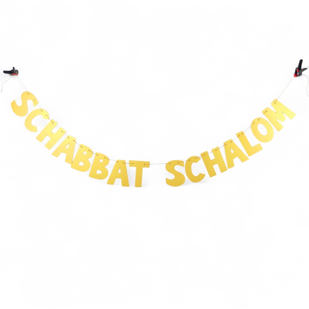 Glänzende Girlande | Schabbat Schalom