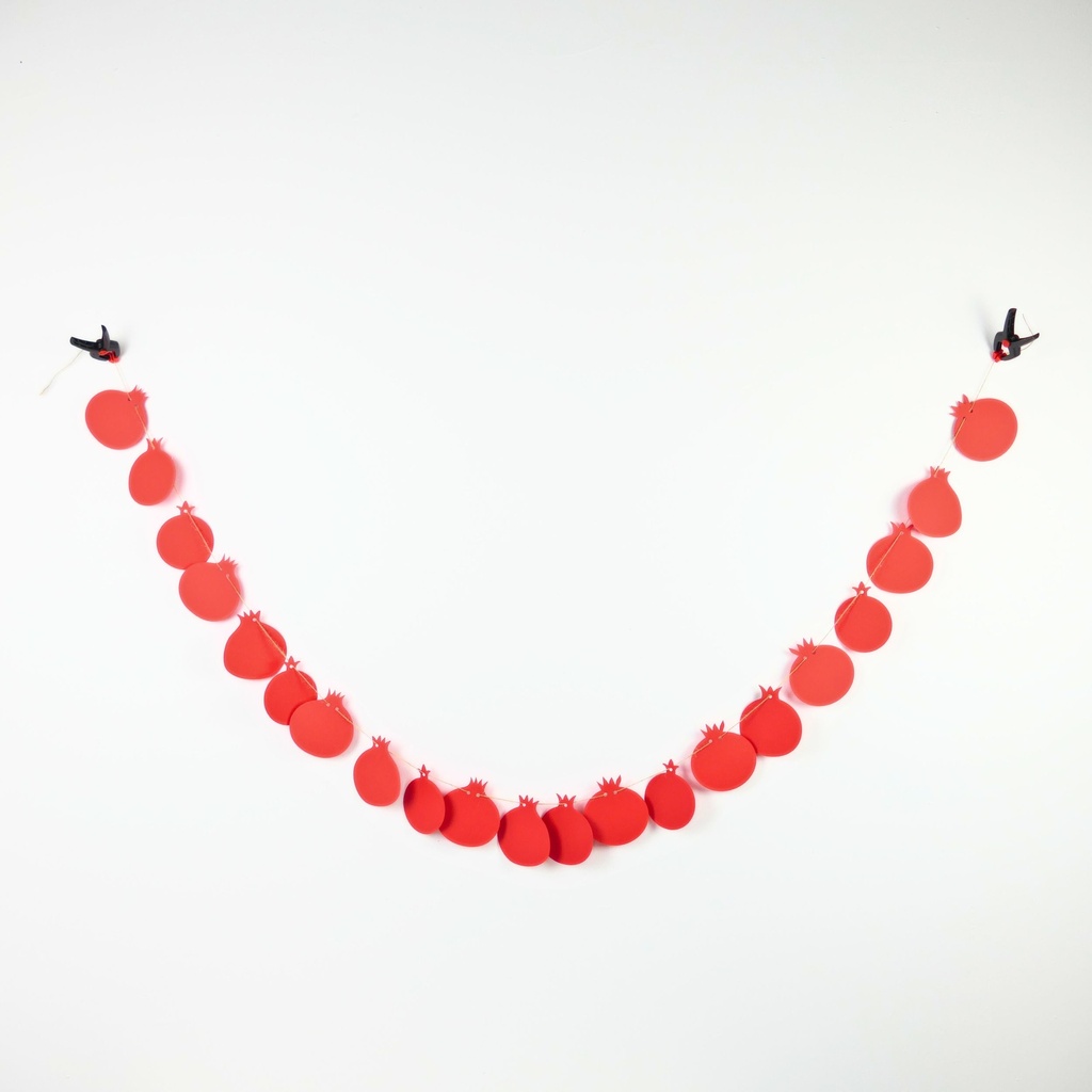 Colored garland | Pomegranates