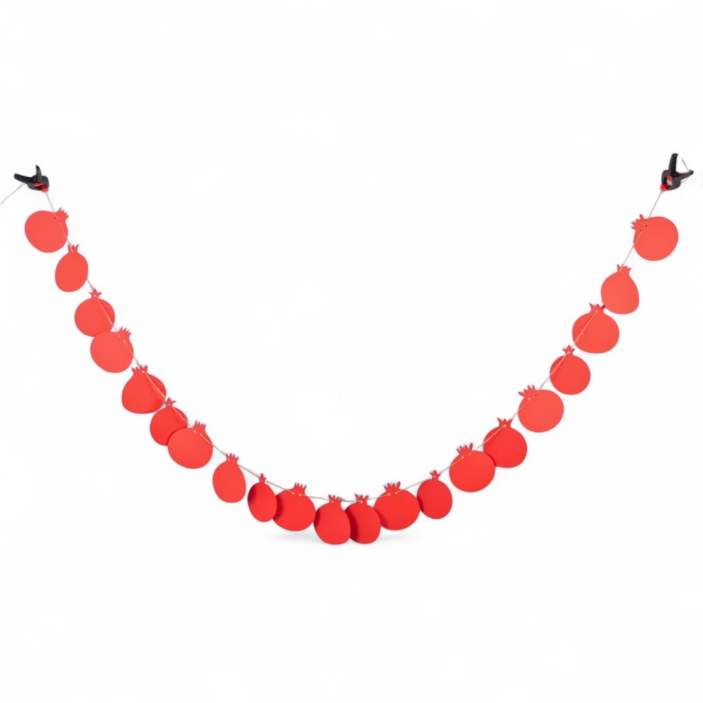 Farbige Girlande | Granatäpfel