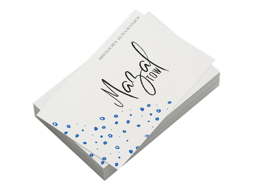 Mazal Tow - Stil 1 | 30 x GiveAway-Kärtchen