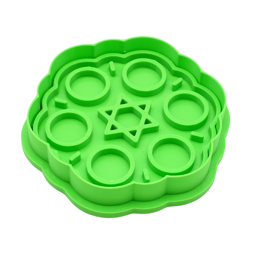 Seder plate | Cookie cutter with stamp