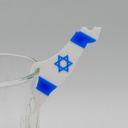 Glasanhänger | Israelkarte | für Jom haAtzma'ut
