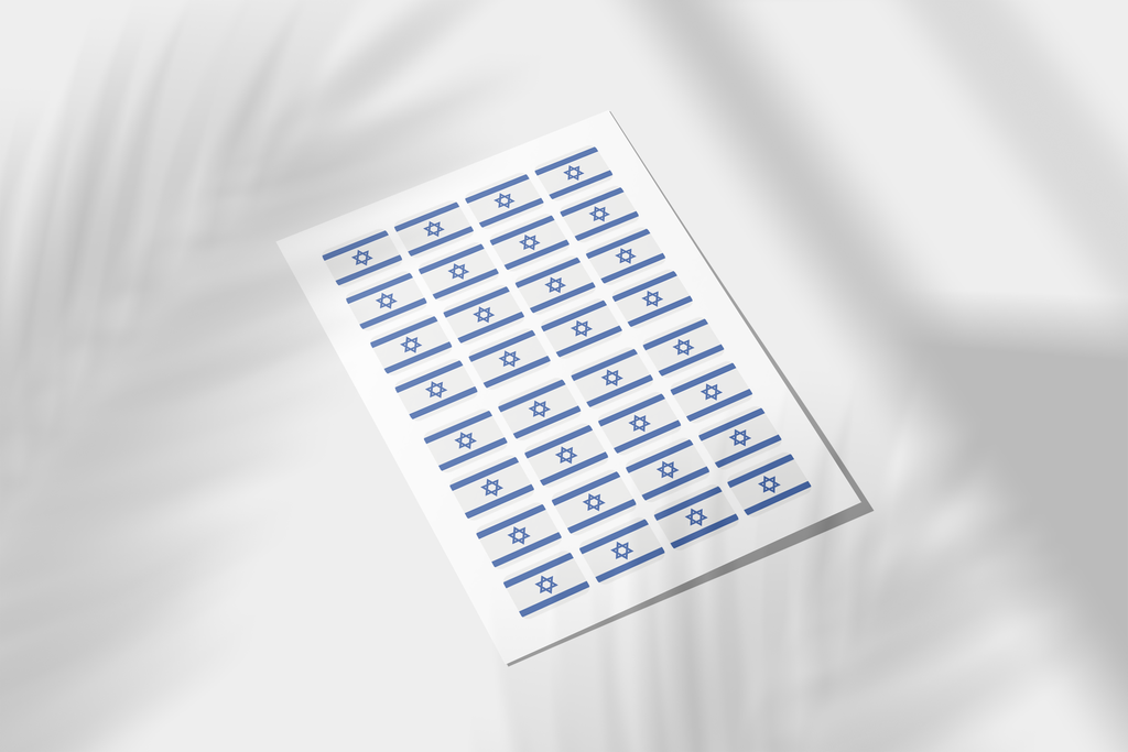 Israelflagge | Stickerbögen
