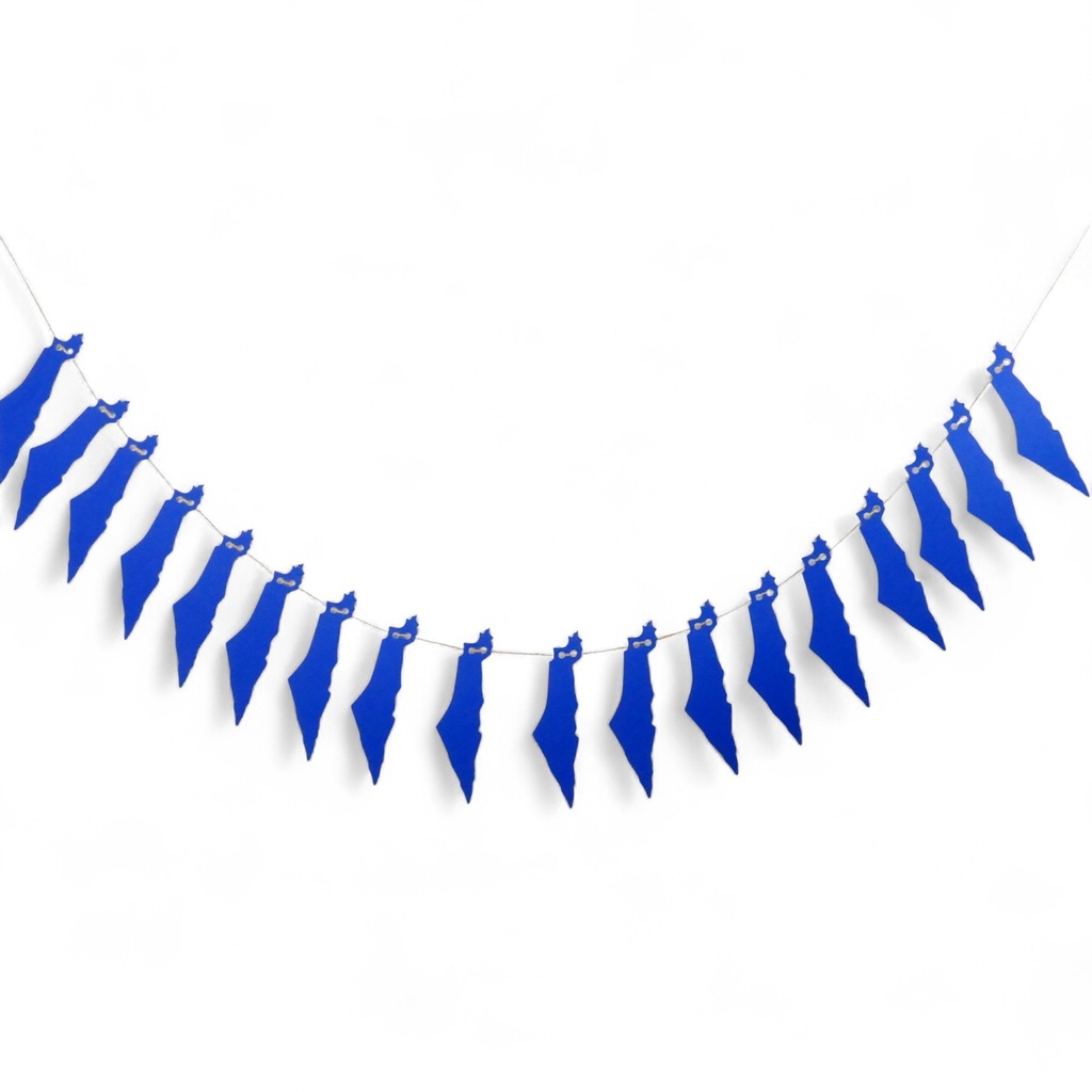 Colored garland | Israel cards