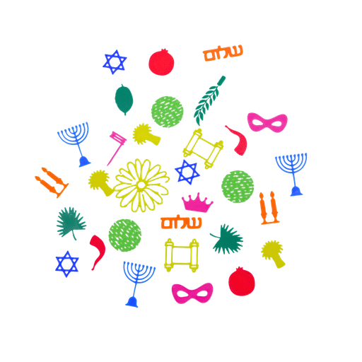 [G0387] Chagim Mix | Scatter decoration | 2000 pieces