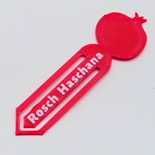 [G0391] 3D-Bookmark | Pomegranate | DE Style