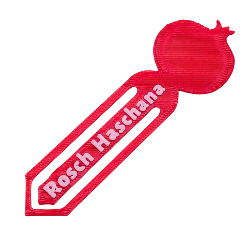 [G0391] 3D-Bookmark | Pomegranate | DE Style