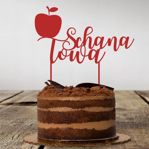 Torten Topper | Schana Towa | Deutsch | Rot