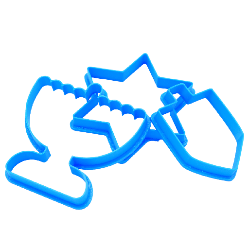[KB001] 3 x cookie cutters for Hanukkah
