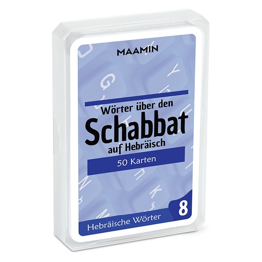 Kartendeck | Schabbat | 50 hebräische Vokabel 