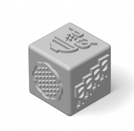 [G0491-5] Stamp cube | Pessach symbols
