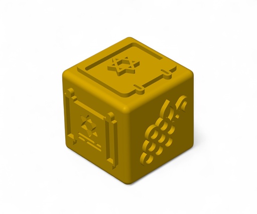 [G0491-6] Stempelwürfel | Schawuot Symbole 