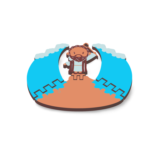 [G0484-5] Flexible Toy | Pessach | Moshe splits the sea
