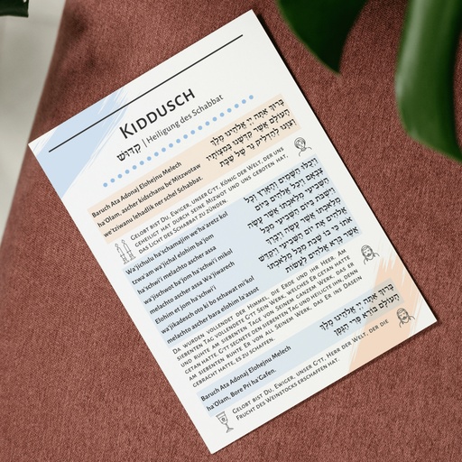 Kiddusch für Freitagabend | A5-Karte