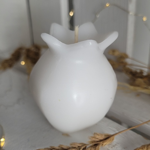 [G0007w] White holiday candles | Rimon Katan | 2 pieces