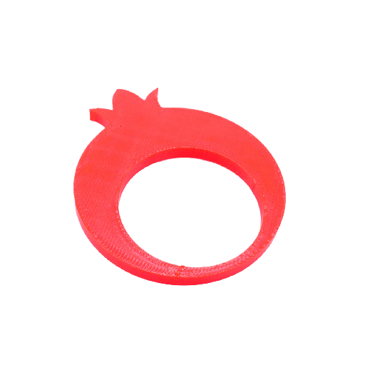 [KA043] Napkin ring | pomegranate shape | 4 pieces