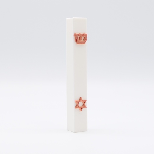 Weiße Mesusa | Symbole in Kupfer