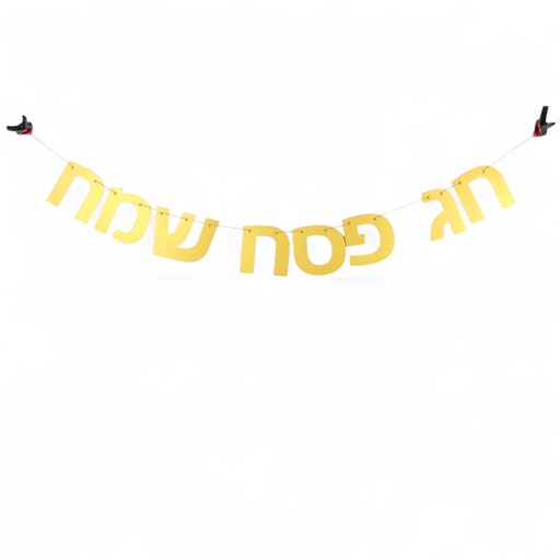 [G0093] Shiny Hebrew garland | Chag Pessach Sameach (a happy Pessach)