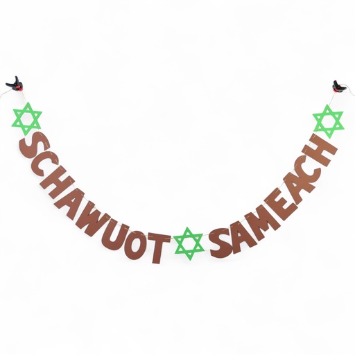 [G0131] Garland | Shavuot Sameach (a happy Shavuot)