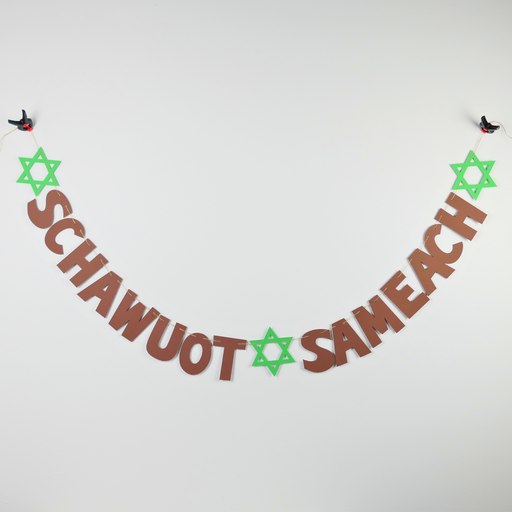 [G0131] Garland | Shavuot Sameach (a happy Shavuot)