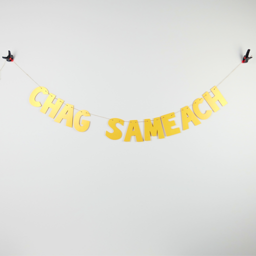 [G0133] Glänzende Girlande | Chag Sameach (ein fröhliches Fest)