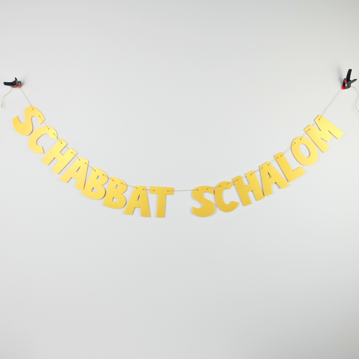[G0135] Glänzende Girlande | Schabbat Schalom