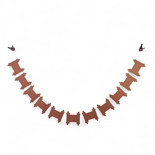 [G0191] Colored garland | Torah scrolls
