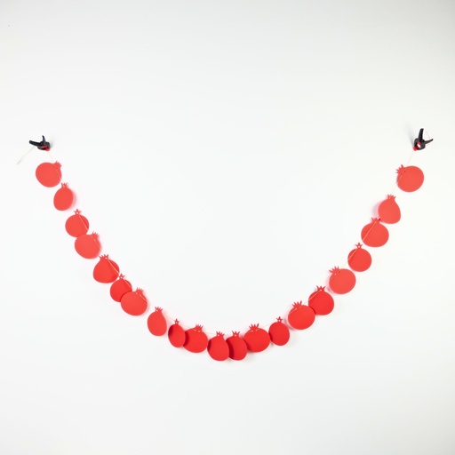 [G0192] Colored garland | Pomegranates