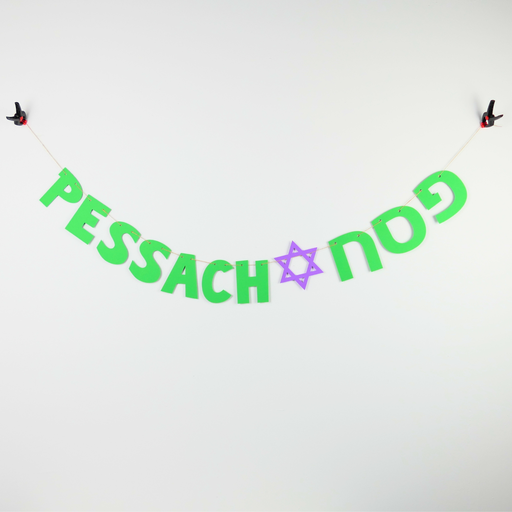 [G0206] Girlande | Pessach | Hebräisch & Transliteriert