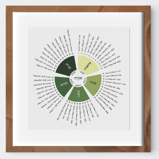 [G0247] Parascha - die wöchentlichen Toralesungen | 30 x 30 cm Poster