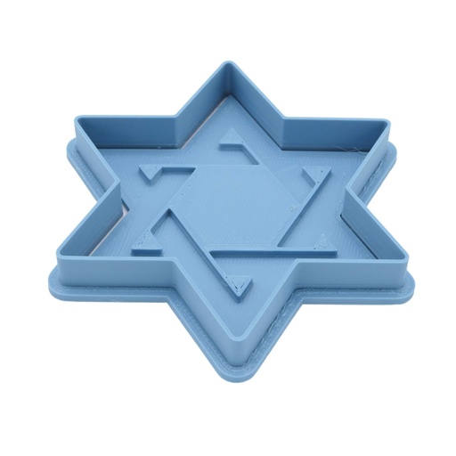 [KA007] Star of David with stamp | Cookie cutter